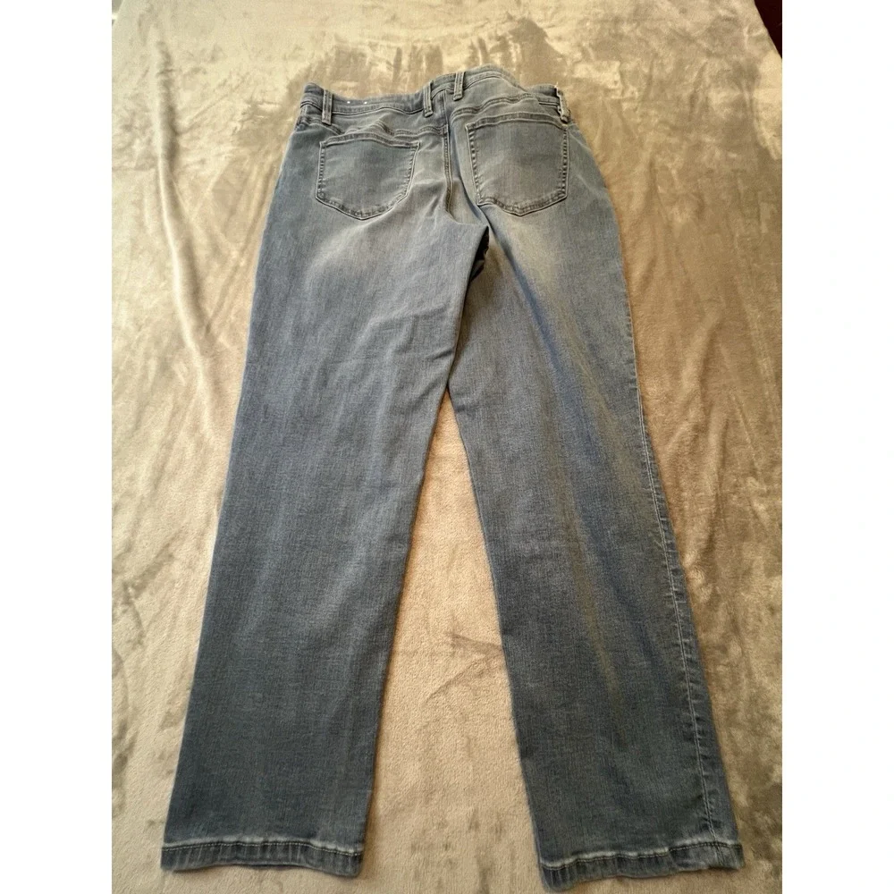 Tommy Bahama Womens Jeans Size 16/29 Blue Leila Indigo Mid Rise Slim Boyfriend